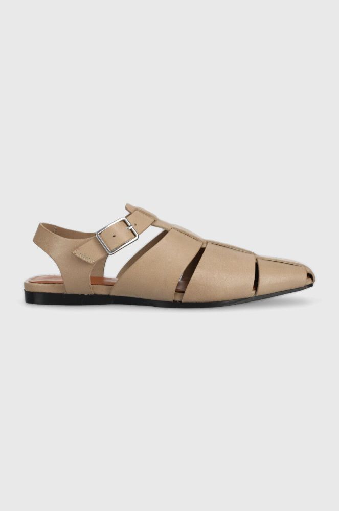 Шкіряні сандалі Vagabond Shoemakers WIOLETTA жіночі колір бежевий 5501.101.09