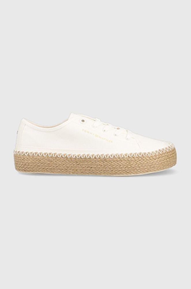 Кеди Tommy Hilfiger ROPE VULC SNEAKER CORPORATE жіночі колір білий