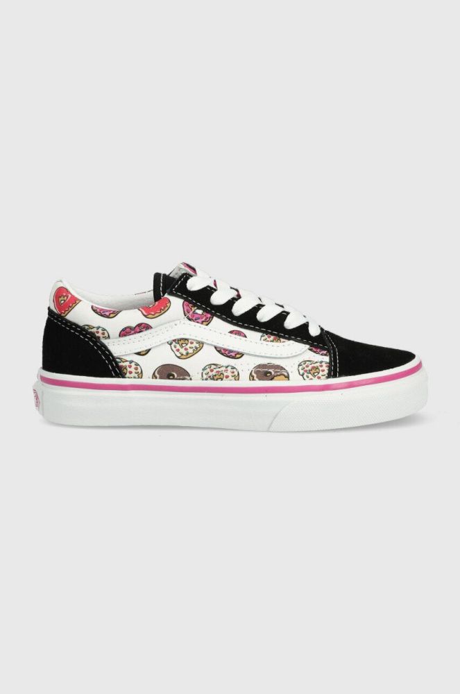 Дитячі кеди Vans UY Old Skool LOVE BLKPK колір барвистий