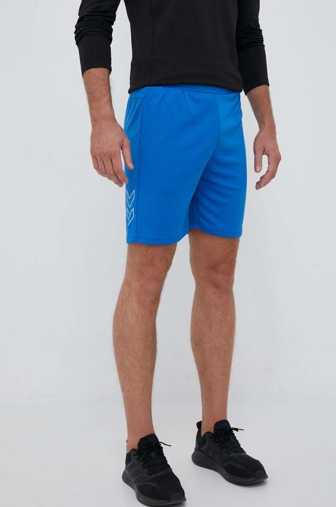 Шорти для тренувань Hummel Flex Mesh колір блакитний