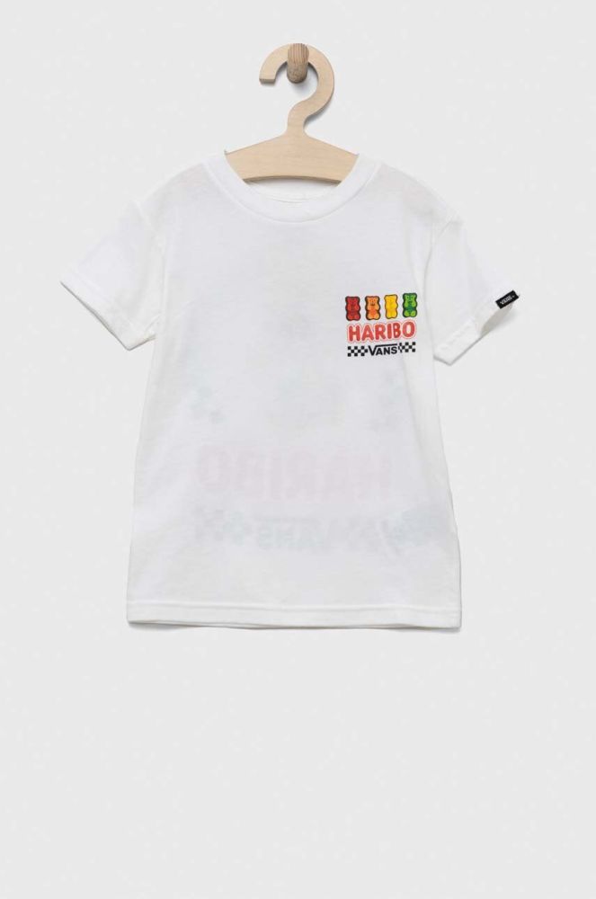 Дитяча бавовняна футболка Vans x Haribo колір білий з принтом (3228156)
