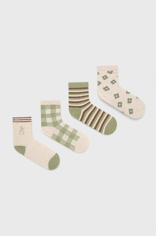 Шкарпетки Answear Lab (4-pack) жіночі колір барвистий (2232914)